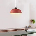 【H&R安室家】 30 x 14cm小號洛克曼吊燈 ZA0137, 白, large