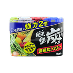 [日日好物]日本ST雞仔牌-強力2倍脫臭備長炭凝膠冰箱除臭劑240g/盒-大型冷藏藍(冷藏室防串味除臭凍,靜置吸附淨味盒,活性炭長效去味劑,除泡菜大蒜異味), , large