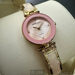 [星晴錶業]ANNE KLEIN手錶,28mm,AN00596粉紅錶面金色錶殼金色合金錶帶款, , large