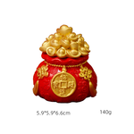New Year Decoration &ndash; 3D Lucky Money Bag with Lid &ndash; Bring in Wealth and Fortune &ndash; Can Fill with Rice, Candy, or Money &ndash; Perfect for Store Opening Gift or Housewarming, , large