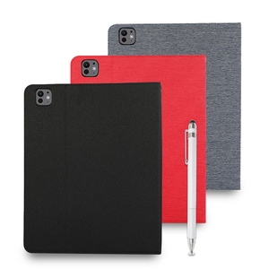 【LP124精湛布紋款】iPad Pro 11吋 2024 平板保護皮套(內置筆槽)(附精細觸控筆)