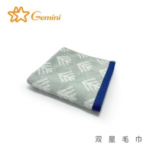 幾何樹枝方巾-湖水綠