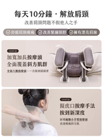 Neck and Shoulder Massager, 米白, large