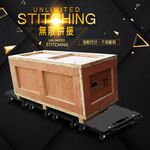 金德恩 GS MALL 台灣製造 一入 運輸平板車 41x27x7cm 搬運車 運輸車 烏龜車 平板車 組合車 四輪車 推車, , large