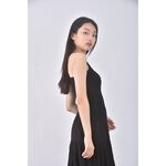 (S) 吊帶小香風黑色上衣二手衣, , large
