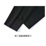 大尺碼-顯瘦-高腰-鬆緊-休閒褲-黑-0104045, , large
