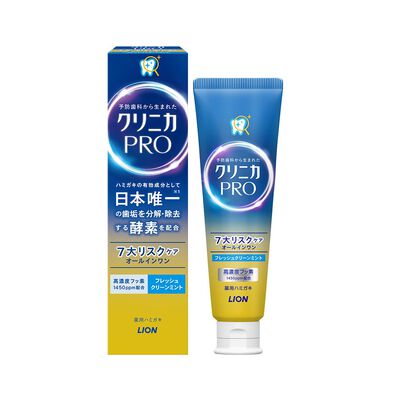 日本獅王固齒佳Pro酵素全效牙膏晨淨薄荷95g克