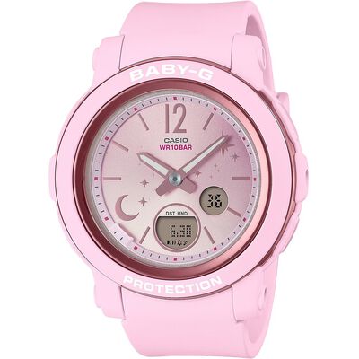 CASIO 卡西歐 BABY-G 星光系列女錶-浪漫粉色 BGA-290DS-4A