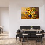 【御畫房】太陽花 國家一級畫師手繪油畫60×90cm(VF-21), , large