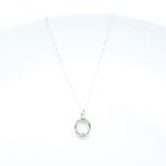 【Angel & Me】氣質橢圓 綠水晶 Green Quartz s925 純銀項鍊 生日 週年 情人節 聖誕節 禮物, , large