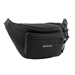 BALENCIAGA Explorer Logo尼龍腰包/胸口包/黑色, , large