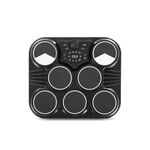 【KONIX】桌上型電子鼓(行動爵士鼓組/數位打擊板/打點板)-贈鼓棒/雙踏板, , large