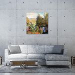 【御畫房】花園的一角 國家一級畫師手繪油畫80×80cm(VF-176), , large
