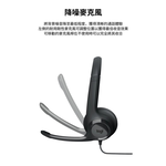 【 Logitech 羅技 】H390 石墨灰 有線耳機 麥克風, , large