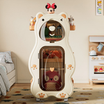 【AOTTO】小熊造型附輪洞洞板折疊收納櫃(AS-210), , large