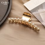 【Gulicc】古莉可 髮夾 氣質單排珍珠大抓夾, , large