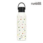 【runbott】Mii 輕量陶瓷保溫瓶600ml_彩虹愛心_贈圓筒包裝盒, , large