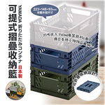 Portable foldable storage basket, , large