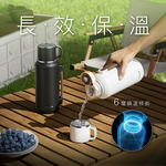 [波克臻選] 鋼蓋保溫杯Pro 1000ml-白色, , large