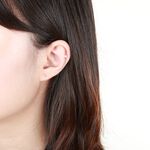【Angel & Me】迷你 3mm瑞士單鑽鋯石 六爪 皇冠 s925 純銀耳環 耳夾 防過敏, , large