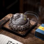 【A&R】招財開運 守護愛情之紫砂狐狸陶瓷香爐 - 紫砂狐狸, , large