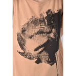 (L) united colors of benetton刷痕橘色短袖上衣二手衣, , large