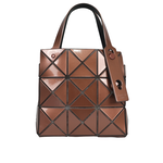 ISSEY MIYAKE BAO BAO CARAT 3X3 亮面手提小方盒/焦糖棕, , large