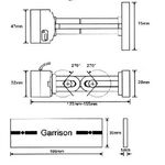 昌運監視器 Garrison AT-840 上裝式鐵捲門感應器 兩段旋轉式支架, , large
