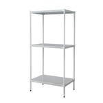 【Y HOUSE】75x45x150cm perforated plate three-layer shelf perforated plate shelf iron rack - paint white, , large