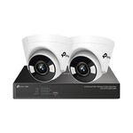 TP-LINK昌運監視器組合 VIGI NVR1008H-8MP 8路主機+VIGI C430 3MP半球網路攝影機*2, , large