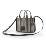 MARC JACOBS THE MONOGRAM TOTE 滿版標誌迷你托特包/黑色/深米色, , large
