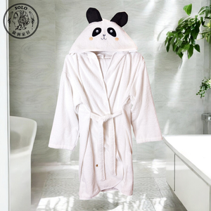 【Solo Vintage】Bathrobe Panda White