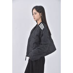 (XL) adidas質感修身短版麵包黑色外套二手衣, , large