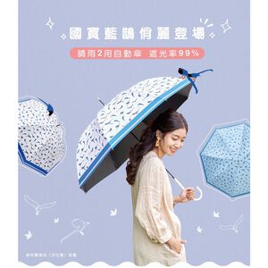 【周周生活】雨傘 現貨 自動傘 遮陽傘 陽傘 台灣藍鵲 直傘 晴雨傘 抗uv 傘 輕量雨傘 日系雨傘 快速出貨