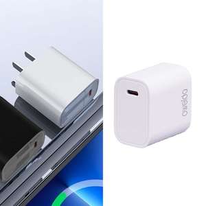 【山水之寶】支援i17快充 GaN氮化鎵充電器 歐威達 22W 氮化鎵單孔TypeC直插電源供應器 快速充電-白色