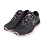 DIADORA迪亞多那 輕量飛織慢跑鞋 女運動鞋 女鞋 反光 飛織 透氣 吸震 回彈 保護後跟 高彈 止滑 丈青粉 灰粉, , large