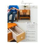 【Y HOUSE】Wooden cabinet, chest of drawers, sideboard, log style, wood color, storage cabinet - 8 drawers, , large
