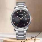 CITIZEN 星辰 光動能經典手錶-黑/40mm BM6977-70E, , large
