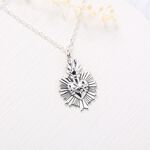 【Angel & Me】耶穌 聖心 十字架 925 純銀 項鍊 基督 生日 受洗 禮物, , large