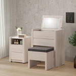 【唯熙傢俱】馬修斯橡木白2尺掀鏡化妝台, , large