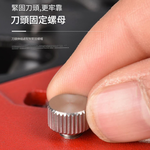 Woodworking chamfering plane - with support - 1/4 round cutter tip (black), , large