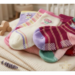 [Kaimei Cotton Industry] 10 pairs of random excellent pure cotton non-slip children's socks, sweetheart bunny style, love children's socks, cartoon children's socks, cute socks, boys and girls socks, bunny heart, 9-13cm, , large