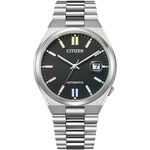 CITIZEN 星辰 TSUYOSA 七彩限定 情人節推薦款 青春撞色機械錶-耀石黑 NJ0151-53E, , large