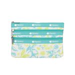 |快速出貨|Lesportsac 3-zip Cosmetic 三層拉鍊化妝包 送禮推薦-青檸新綠, , large