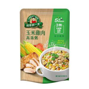 [箱購]得意的一天玉米雞肉高湯粥350g x10袋/箱