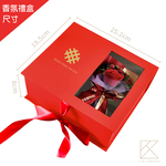 【TLH】永恆的愛 黃金玫瑰項鍊 香氛禮盒 約重0.07錢±3厘 (母親節限定 黃金 禮盒), , large