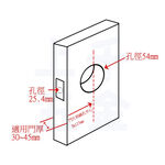 水平鎖 加安牌 台灣製 磨砂銀色 LHX207B 自動解閂  裝置距離127mm 房間鎖 門鎖, , large