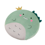【三浦太郎】可愛動物柔軟彈力毛絨記憶棉圓形坐墊/恐龍(趴睡枕墊/午休/增高墊/軟墊/沙發墊/椅墊)(S0127), , large