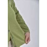 (M) burberryv領綠色外套二手衣, , large