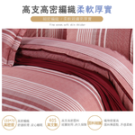 【多利寶寢具】FITNESS 精梳棉雙人特大七件式床罩組-安德里-紅, , large
